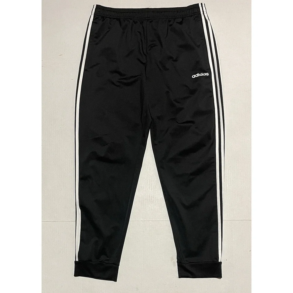 Adidas Men's Athletics Essential Tricot 3-Stripe Pants Black Size XL Track